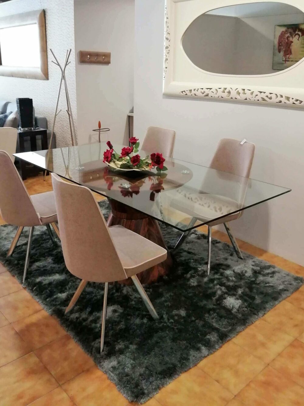 Mesa de Jantar Vidro Duconica- ref MesaJV002.2