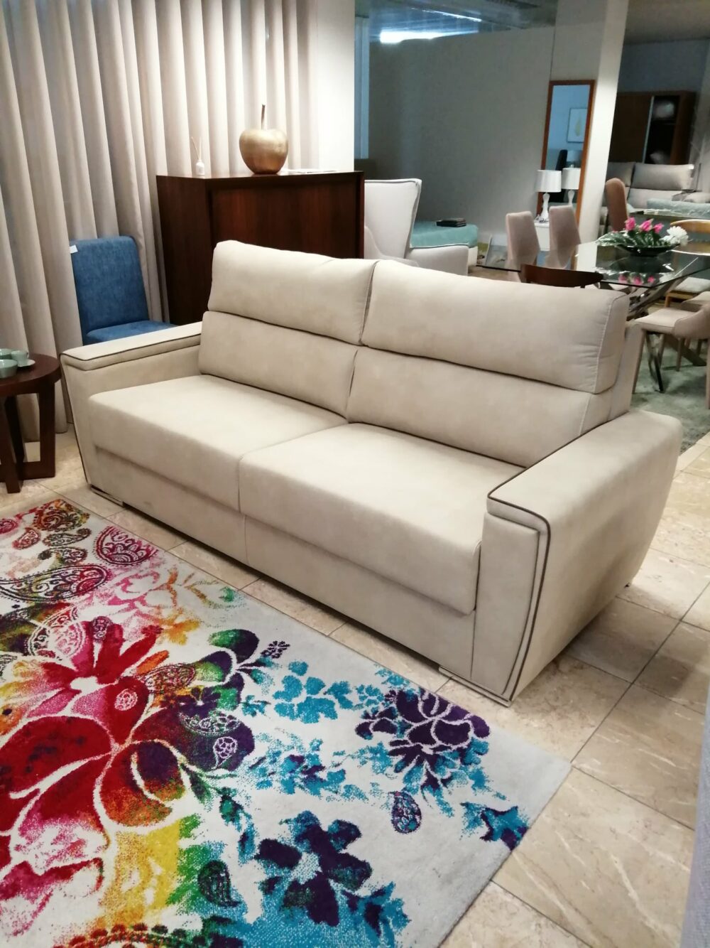 Sofa de 3 Lugares Viena Mediads 215m c x 087m L x 100m A