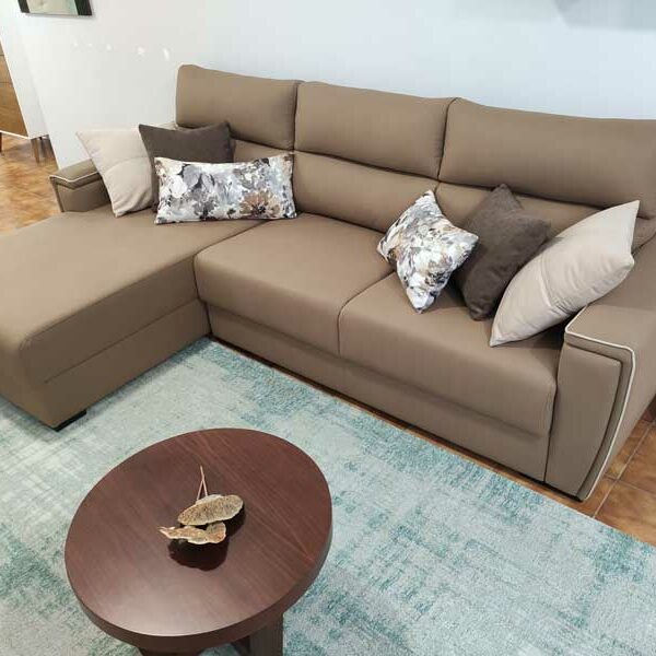 Viena Chaise Lounge Lado esquerdo em microfibra apto para caes e gatos espumas 30HD e pes pretos Crispalmovel 1