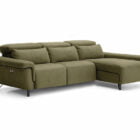 Daytona Sofa Chaise Lounge Verde Eletrico ajustavel Sofas por Medida Crispalmovel Loja de Moveis Porto e Guimaraes