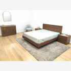 Pack Quarto Andy carvalho castanho claro Cama de Casal Andy Mesa de cabeceira Andrea Comoda Andrea Conjunto Quarto moveis por medida Crispalmovel 1