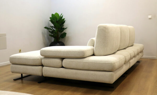 Serena Sofa de 3 lugares com puff chaise movel e encostos de ajuste Sofas por Medida Crispalmovel Loja de Moveis Guimaraes e Loja no Porto Moveis de Sala por Med 5