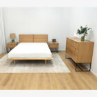 Pack De Quarto De Casal Nordic Lewis carvalho claro cama de casal de madeira camas de casal quarto Moveis por Medida Crispalmovel 1