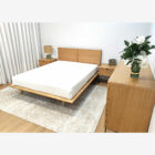 Pack De Quarto De Casal Nordic Lewis carvalho claro cama de casal de madeira camas de casal quarto Moveis por Medida Crispalmovel 2
