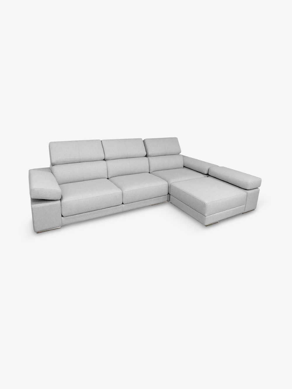 Sofa-Chaise-Longue-Relax-A12-Tecido-Cinzento-Pes-Inox-Vista-Frente-Sofas-Por-Medida-Crispalmovel Sofa Chaise Longue Relax A12 Tecido Cinzento Pes Inox Vista Frente Sofas Por Medida Crispalmovel