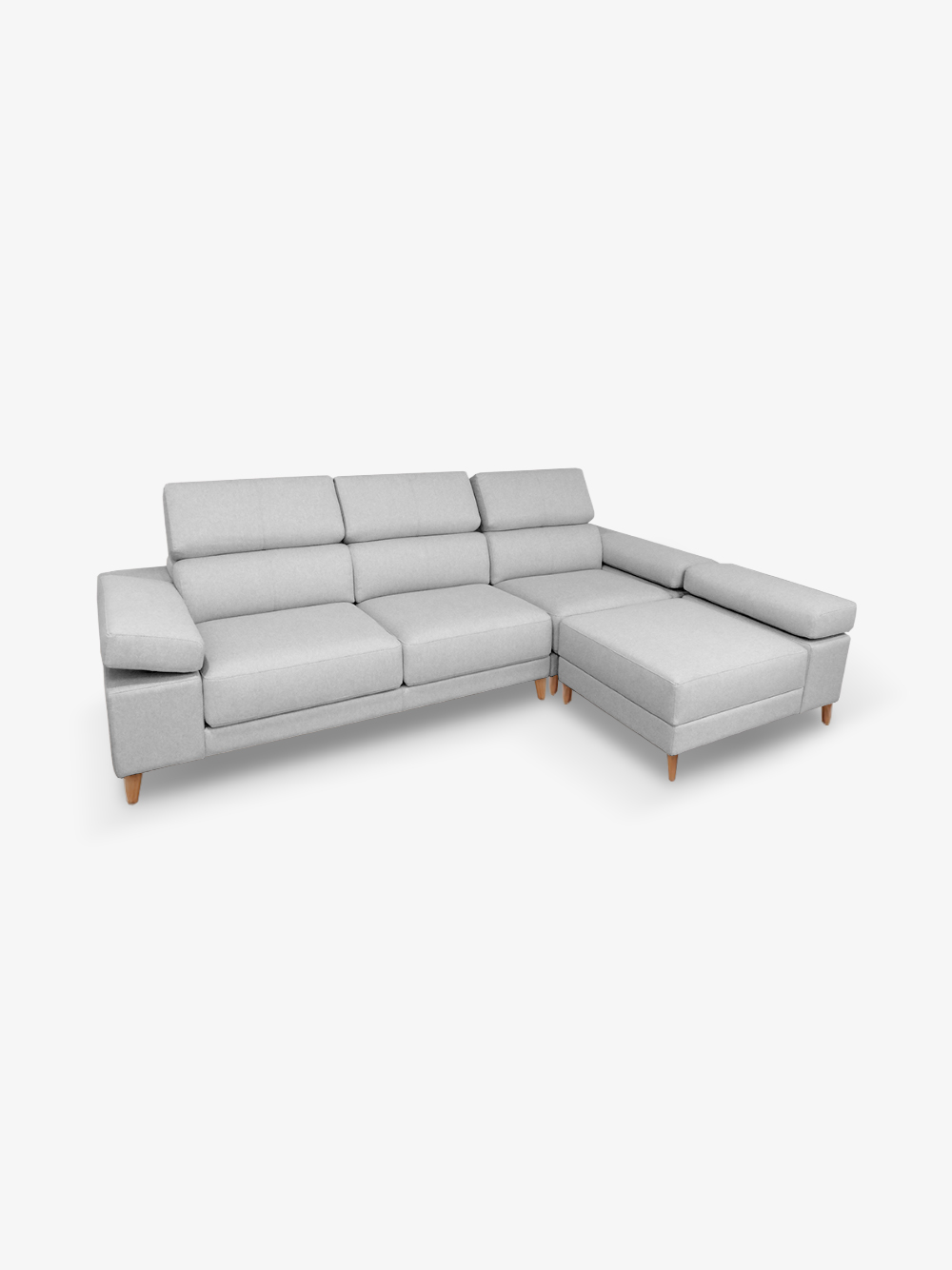 Sofa-Chaise-Longue-Relax-A12-Tecido-Cinzento-Pes-Madeira-Castanhos-Vista-Frente-Sofas-Por-Medida-Crispalmovel Sofa Chaise Longue Relax A12 Tecido Cinzento Pes Madeira Castanhos Vista Frente Sofas Por Medida Crispalmovel