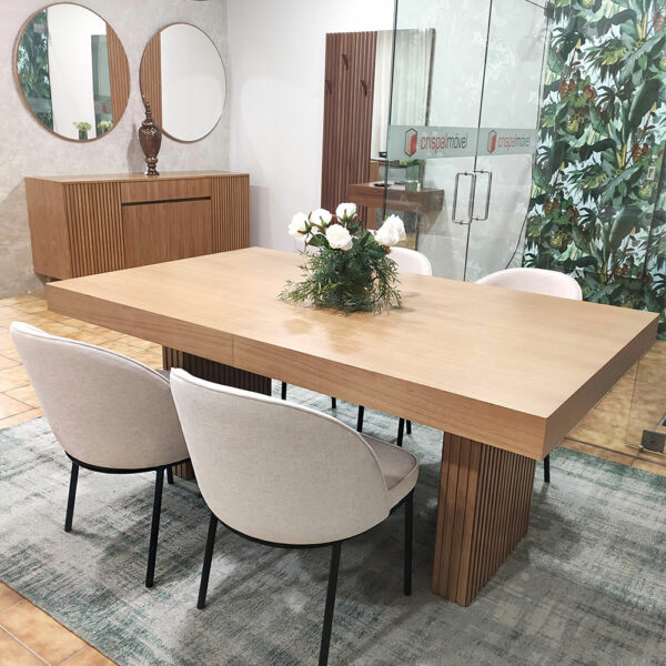 Pack Sala de Jantar Andrea - com 4x Cadeiras Ruiva