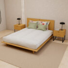 Cama de Casal Nordic Lewis Carvalho Claro