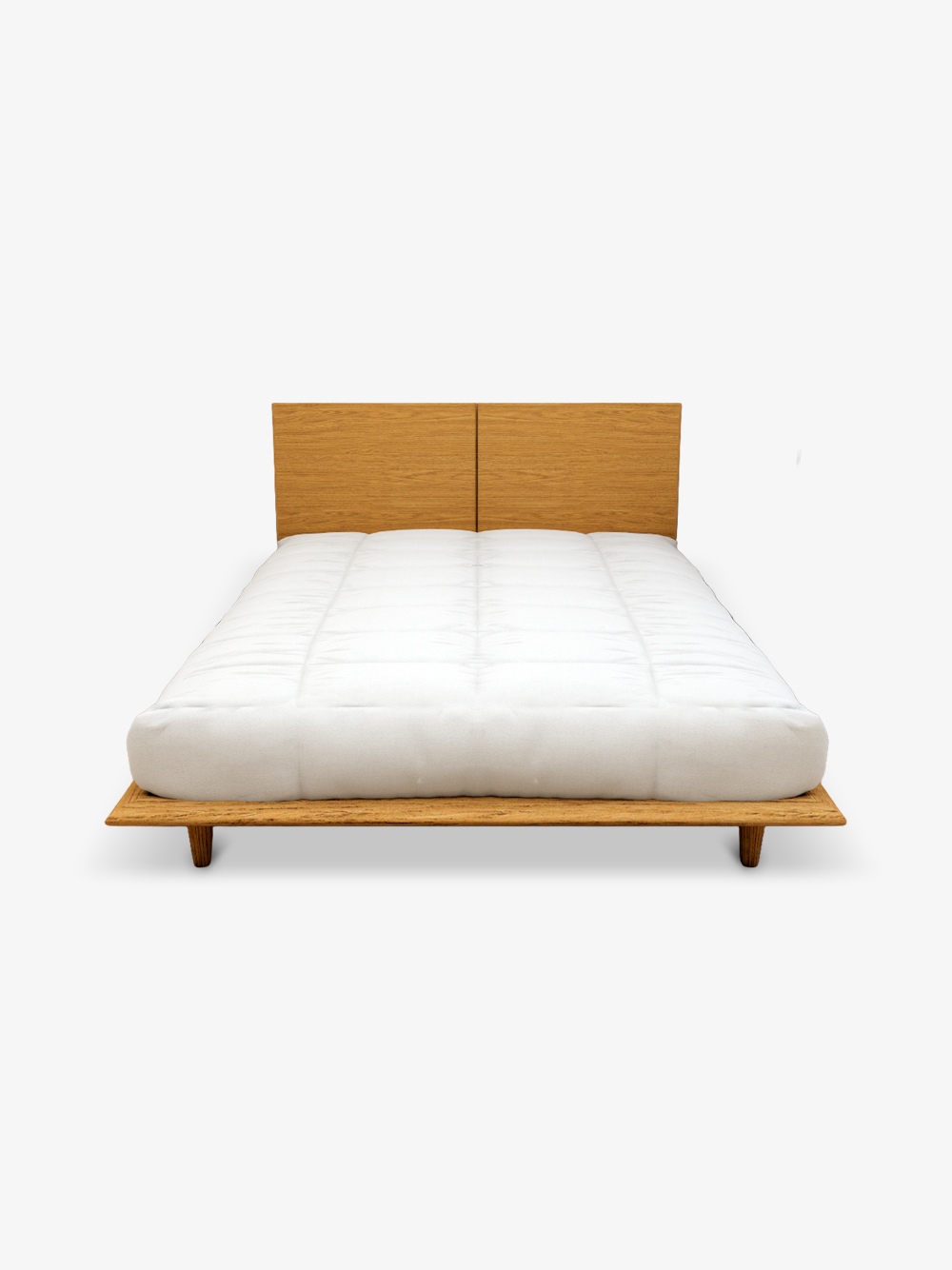 Cama de Casal Nordic Lewis Carvalho Claro