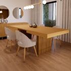 Mesa de Jantar Retangular Extensível Andrea