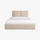 Cama-de-Casal-Twix-Estofada-Bege-Claro-Base-Fechada-Minimalista-Vista-Frente-Camas-e-Quartos-Por-Medida-Crispalmovel Cama de Casal Twix Estofada Bege Claro Base Fechada Minimalista Vista Frente Camas e Quartos Por Medida Crispalmovel