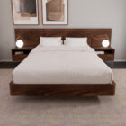 Cama de Casal Kiel em Nogueira Cama de Casal Kiel em Nogueira