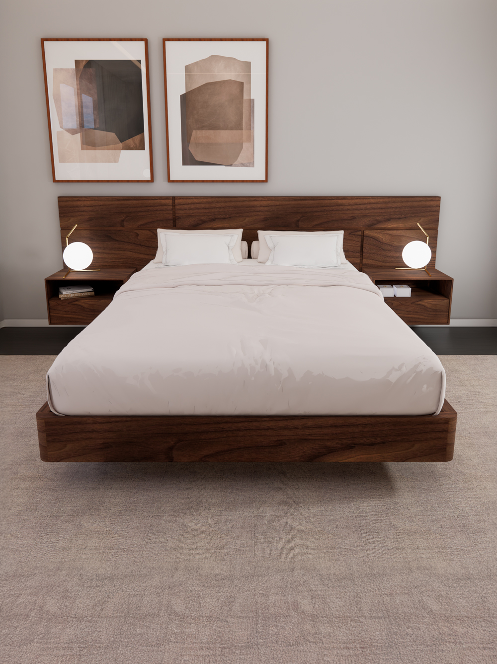 Cama de Casal Kiel em Nogueira