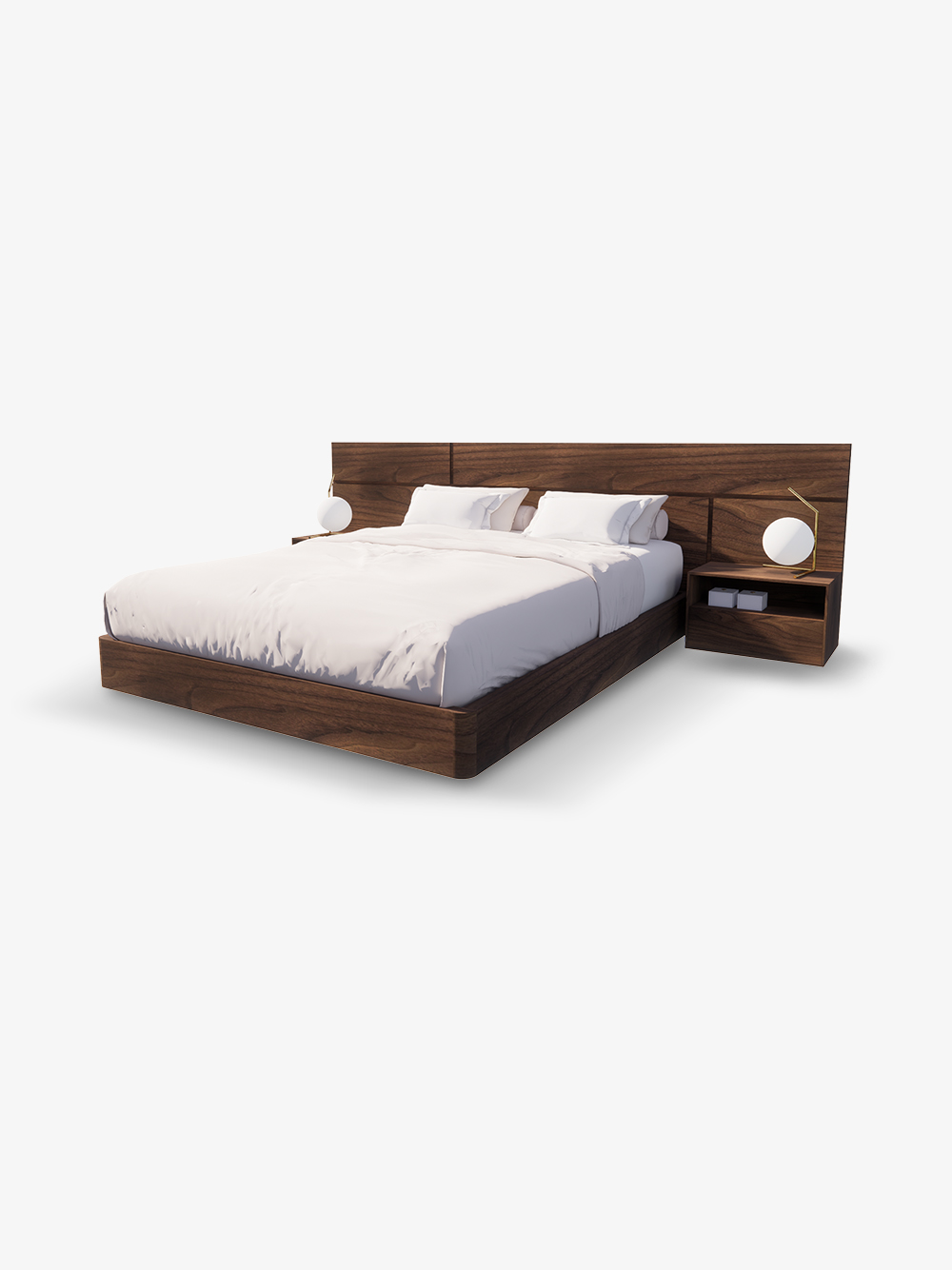 Cama de Casal Kiel em Nogueira