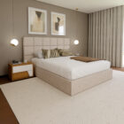 Conjunto de Cama e Mesas de Cabeceira Kelly Conjunto de Cama e Mesas de Cabeceira Kelly