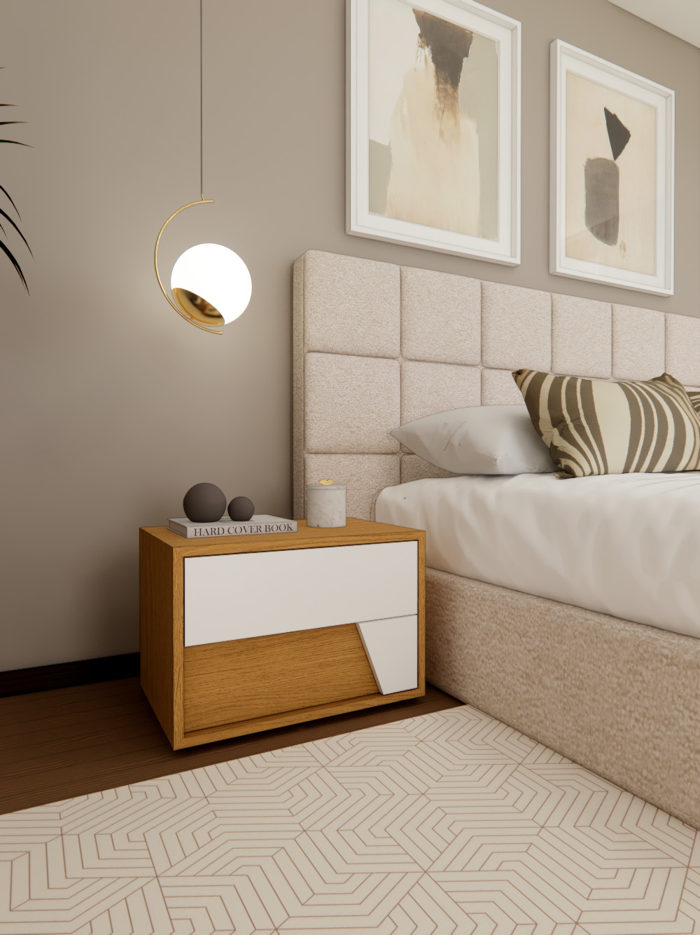 Conjunto de Cama e Mesas de Cabeceira Kelly Conjunto de Cama e Mesas de Cabeceira Kelly