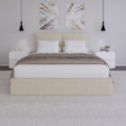 Conjunto de Cama e Mesas de Cabeceira Twix Conjunto de Cama e Mesas de Cabeceira Twix