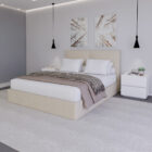 Conjunto de Cama e Mesas de Cabeceira Twix Conjunto de Cama e Mesas de Cabeceira Twix