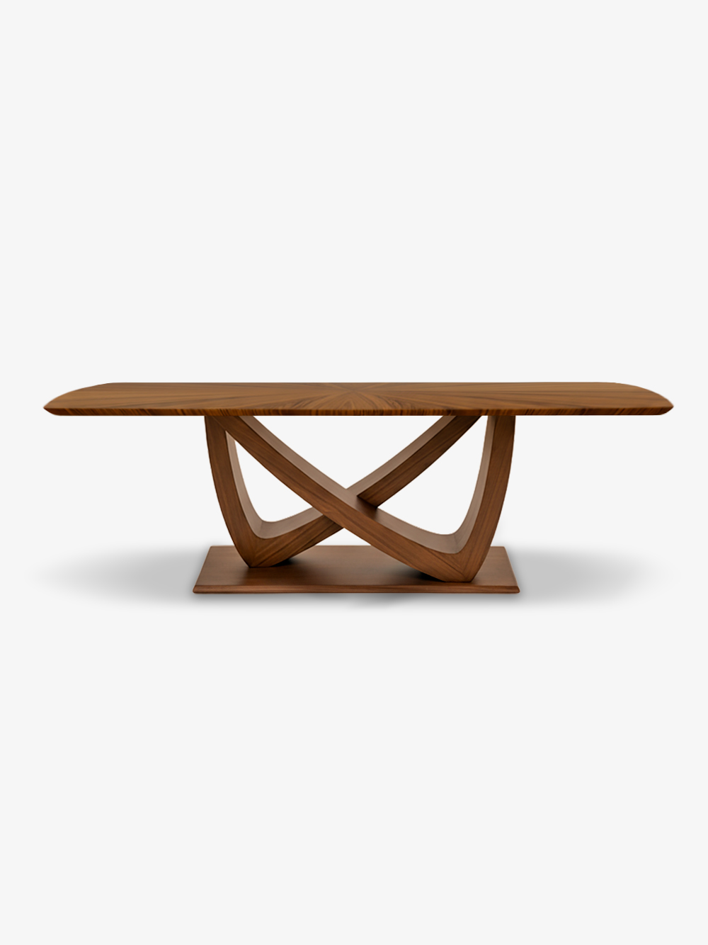 Mesa de Jantar Oval Bonty em Nogueira Espinhada