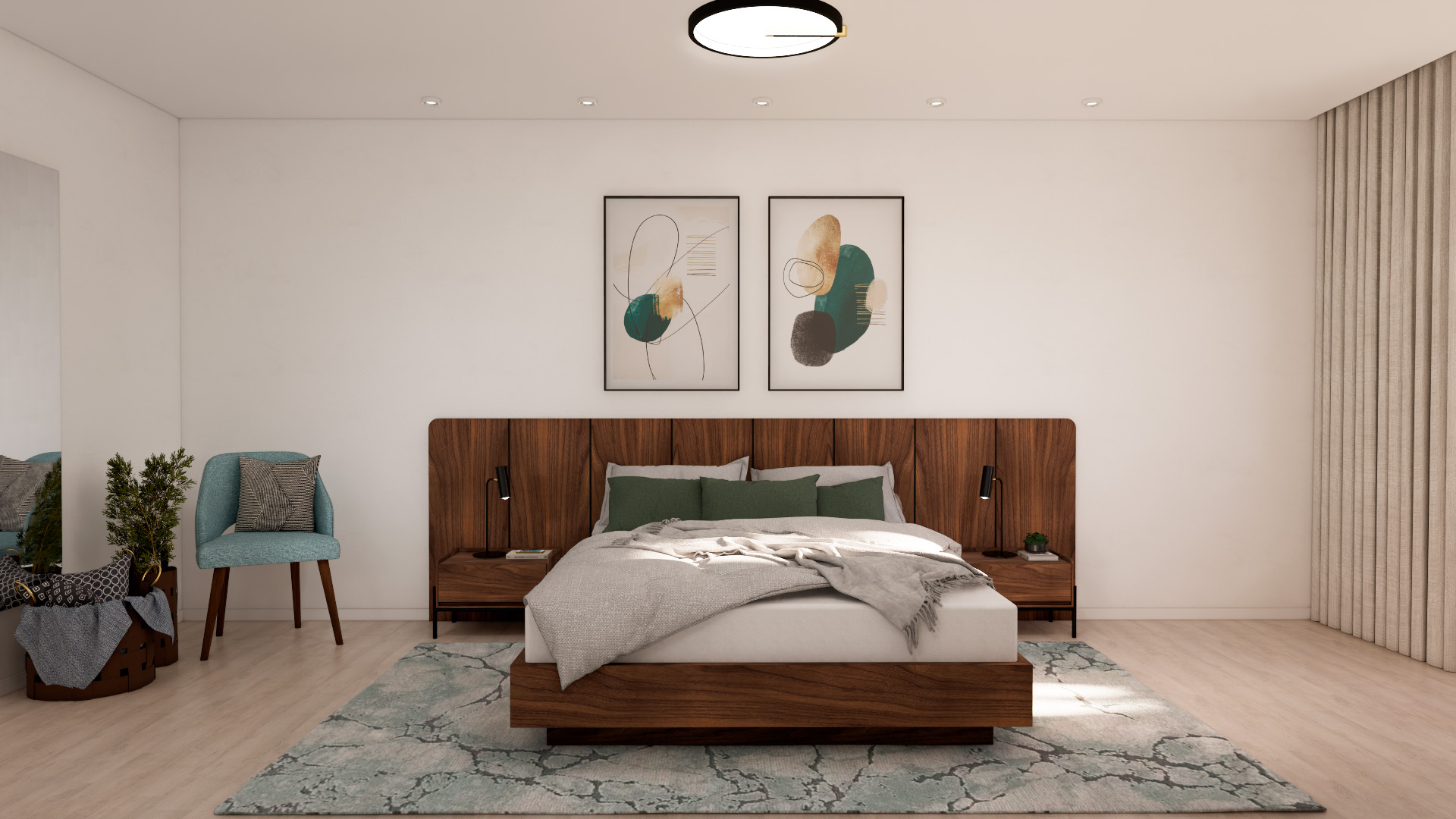 Projetos de Decoração 3D Quarto Bali