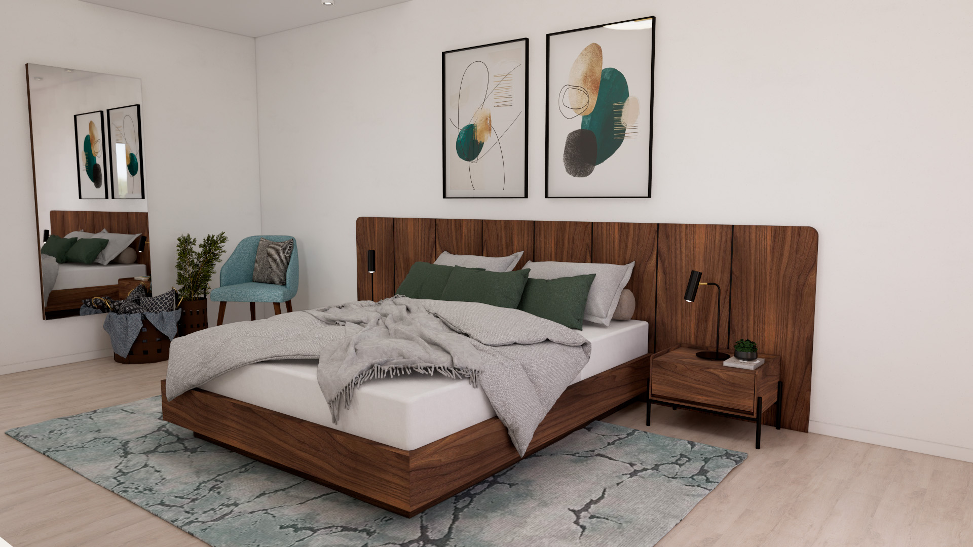 Projetos de Decoração 3D Quarto Bali