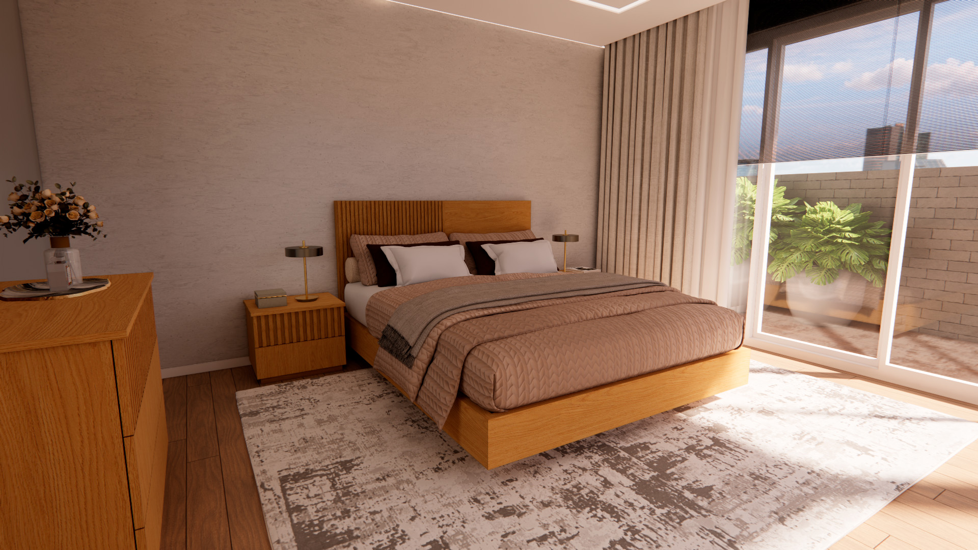 Projetos de Decoração 3D Quarto Carmo