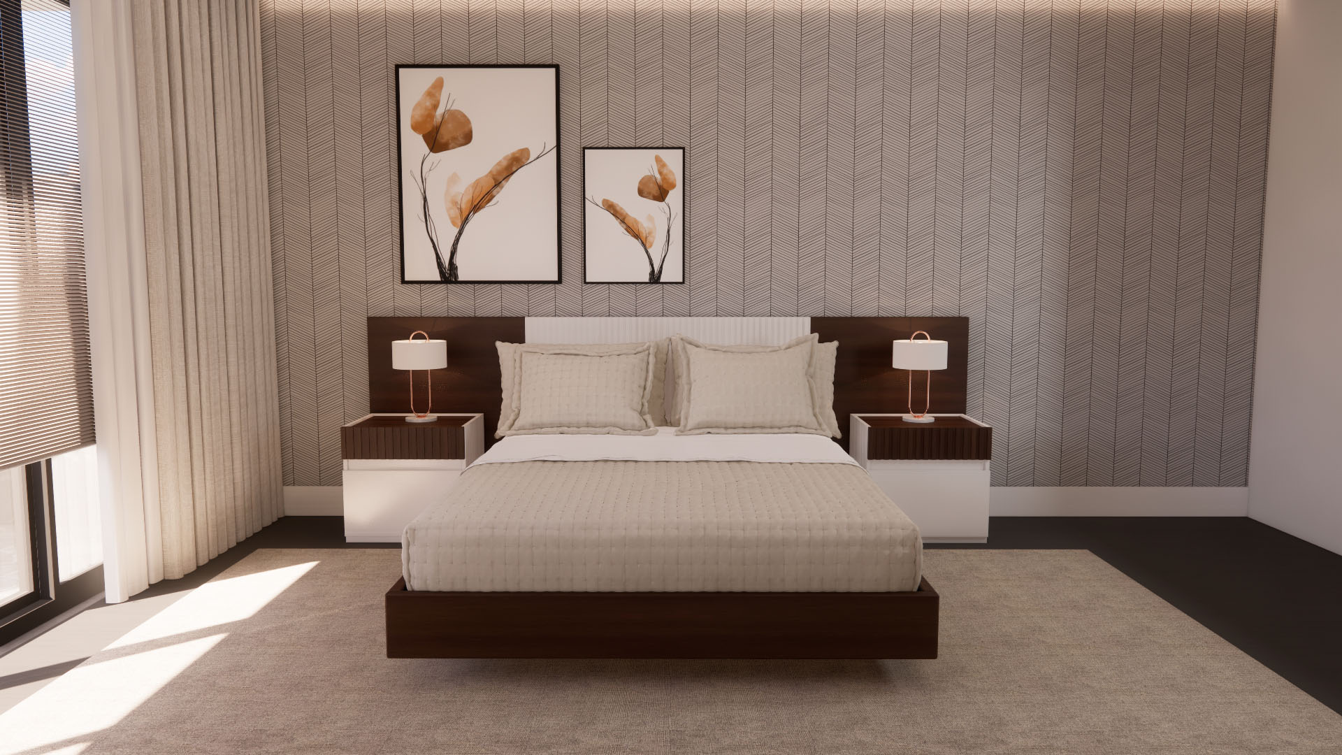 Projetos de Decoracao 3D Quarto Madeira Tokyo 1 Crispalmovel Quarto Tokyo Projetos de Decoração 3D Quarto Tokyo