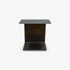 Mesa de Apoio Clarice Inox Escovado Preto