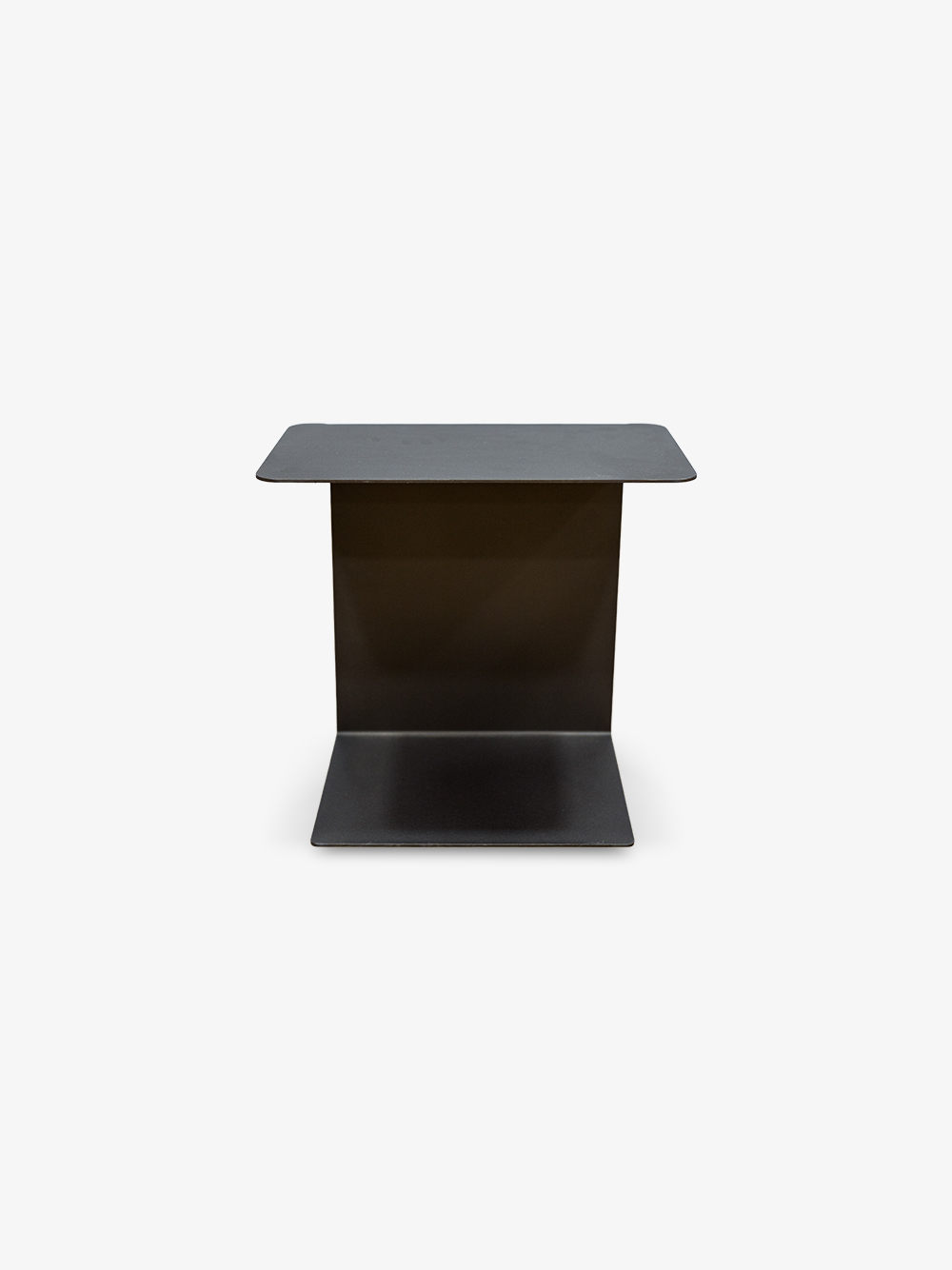 Mesa de Apoio Clarice Inox Escovado Preto