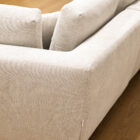 Sofa Chaise Longue Linea Tecido Bege Claro Formato L Vista Canto Sofas Por Medida Crispalmovel