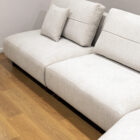 Sofa Chaise Longue Linea Tecido Bege Claro Formato L Vista Sofa Lateral Chaise Assento Sofas Por Medida Crispalmovel