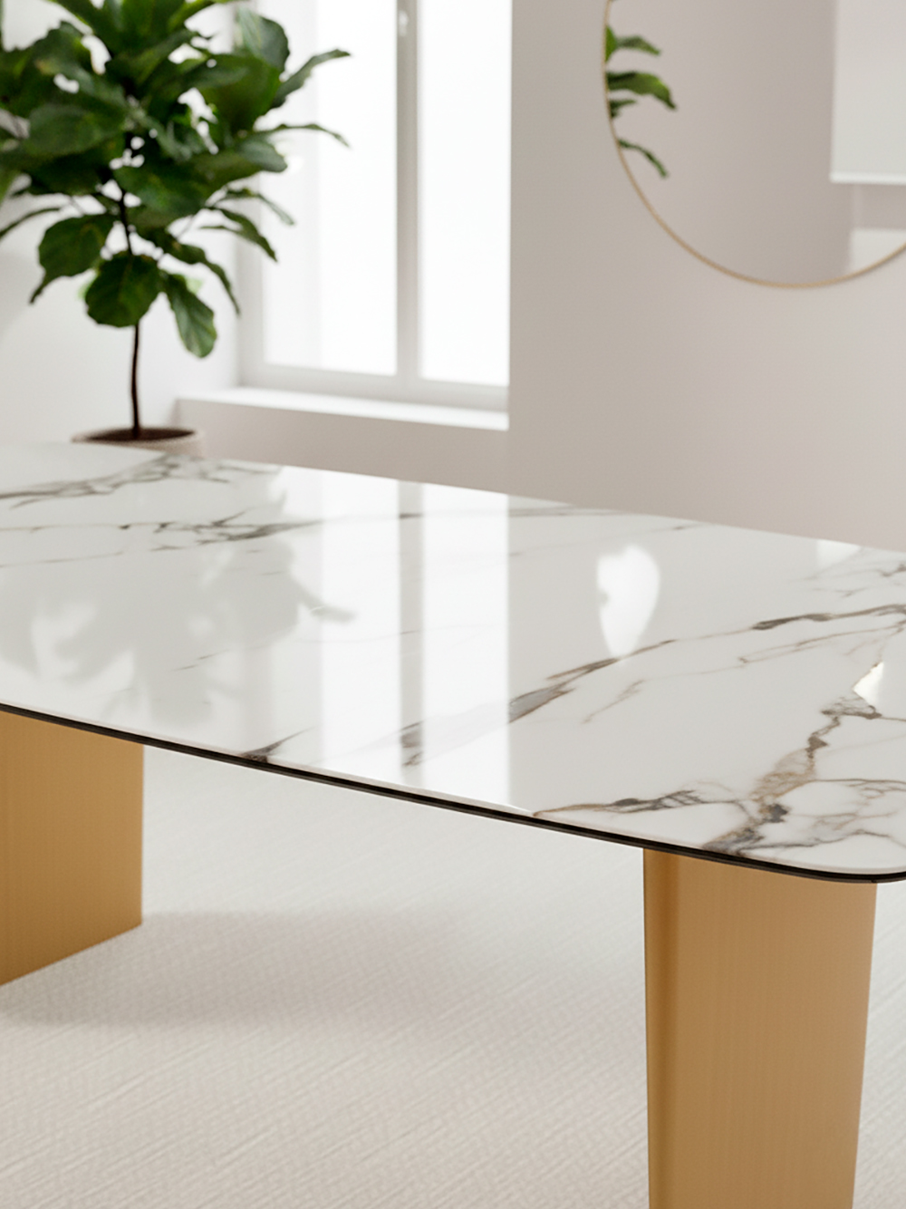 Mesa de Jantar Oval Franjo
