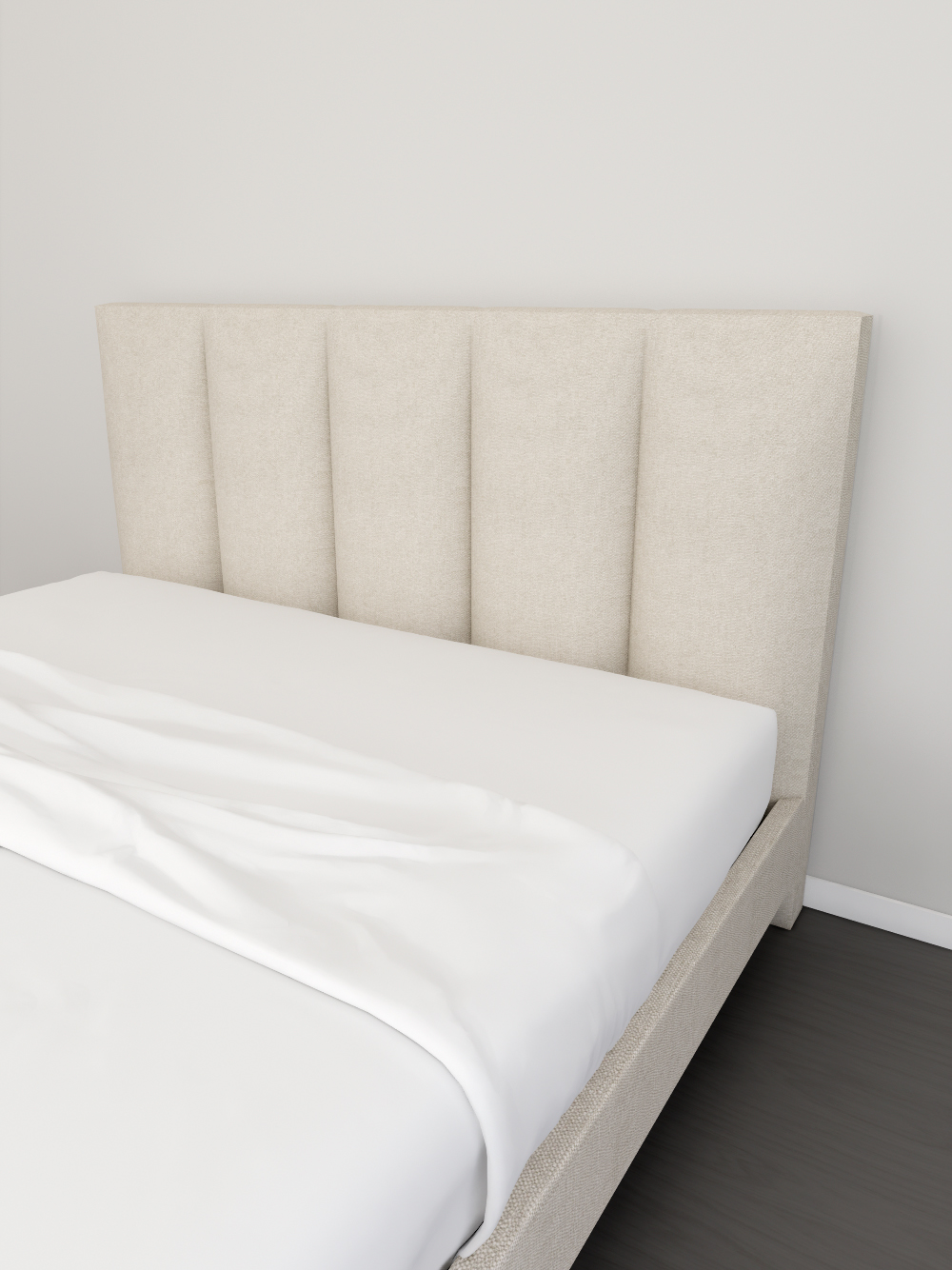 Cama-de-Casal-Elora-Tecido-Bege-Claro-Base-Suspensa-Vista-Pormenor-Camas-e-Quartos-Por-Medida-Crispalmovel Cama de Casal Elora Tecido Bege Claro Base Suspensa Vista Pormenor Camas e Quartos Por Medida Crispalmovel