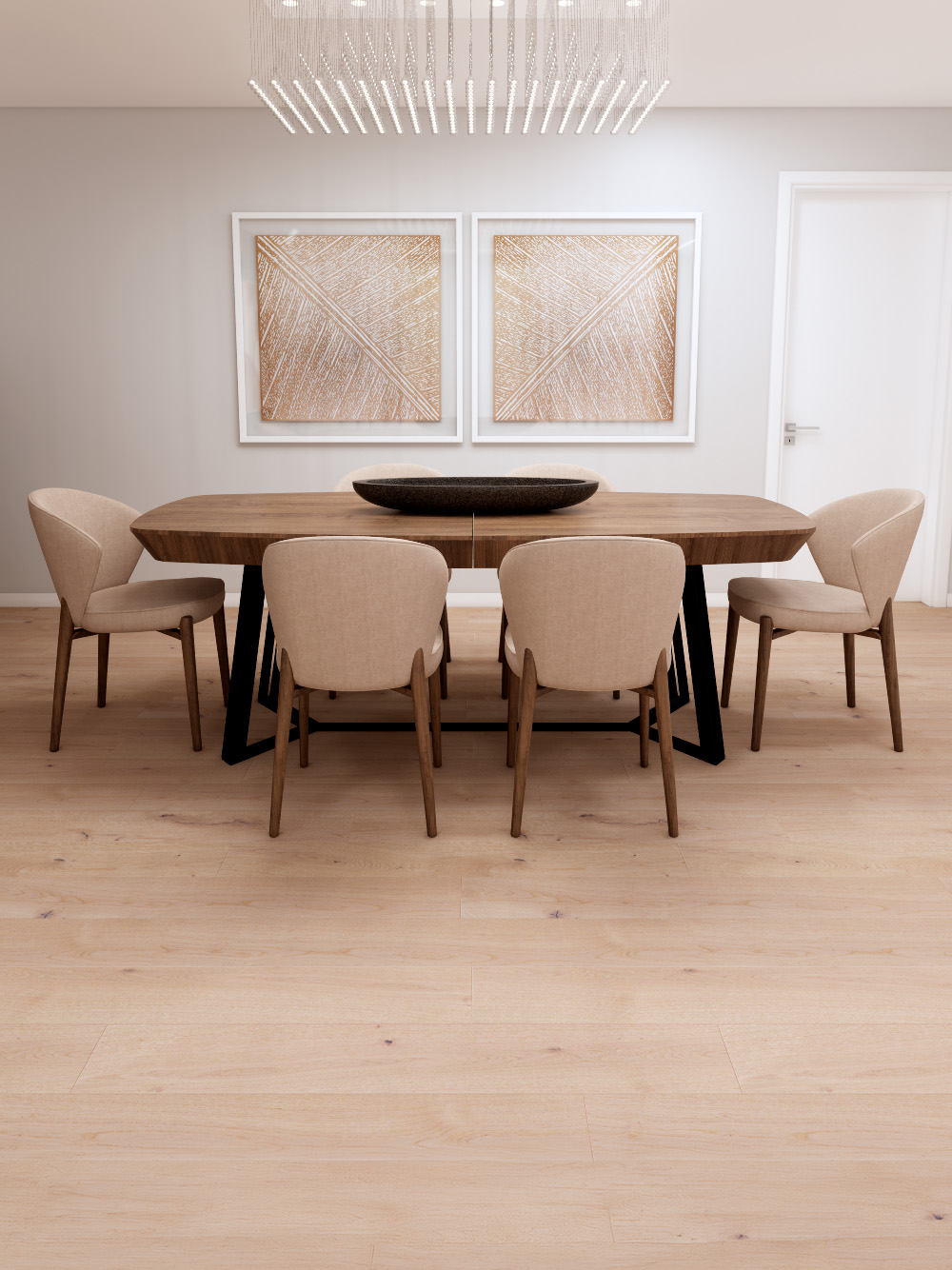 Mesa de Jantar Oval Extensível Buzan